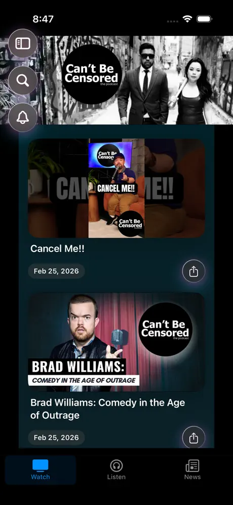 Aperçu de l’application Can’t Be Censored · iOS